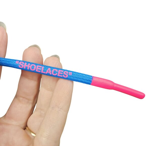 Nike x Off-White Black Windbreaker Jacket Blue Pink Shoelace Strings Womens M - Picture 8 of 14